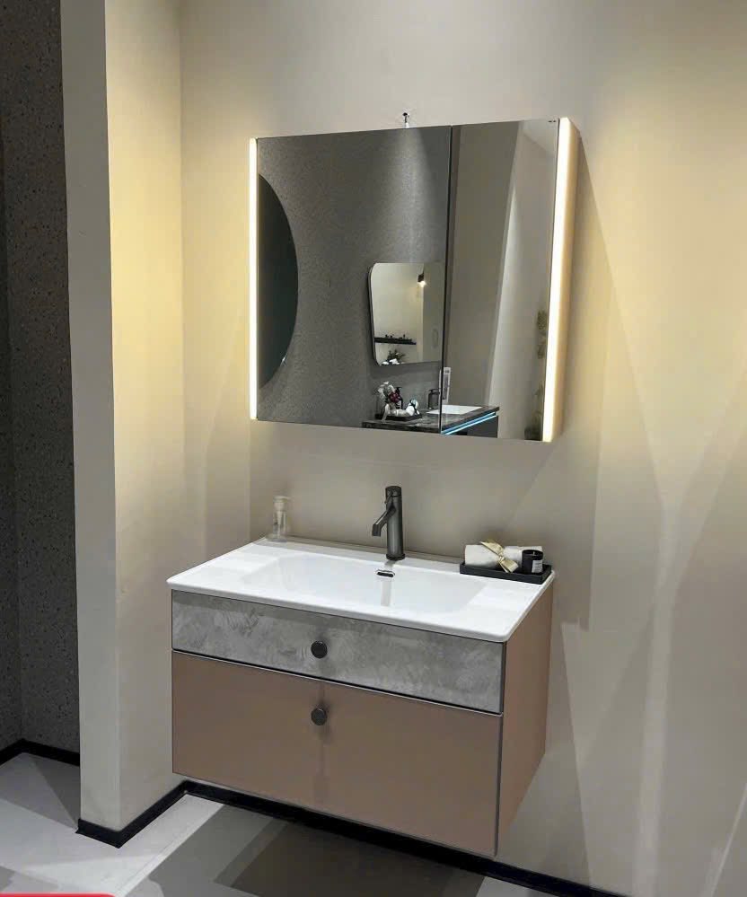 Bộ Tủ Gương Phòng Tắm, Tủ Lavabo Đẹp, Tủ Lavabo Phòng Tắm 605