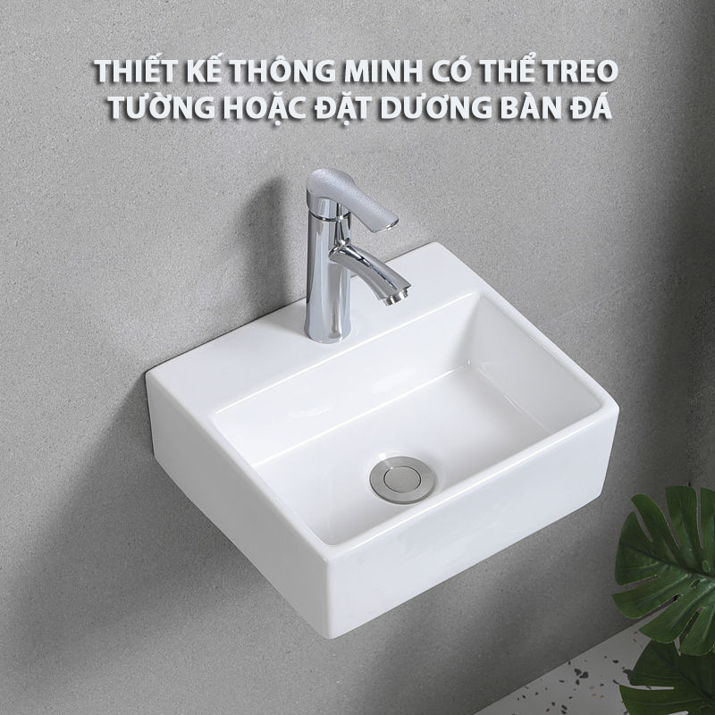 Chậu rửa mặt dương bàn (Lavabo) LV 6033