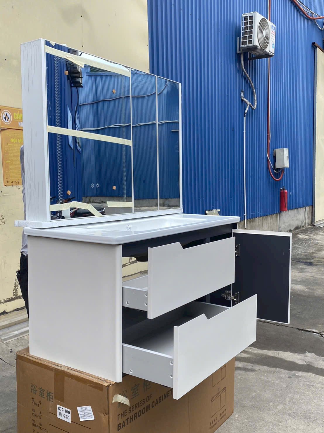 Bộ Tủ Gương Phòng Tắm, Tủ Lavabo Đẹp, Tủ Lavabo Phòng Tắm 928