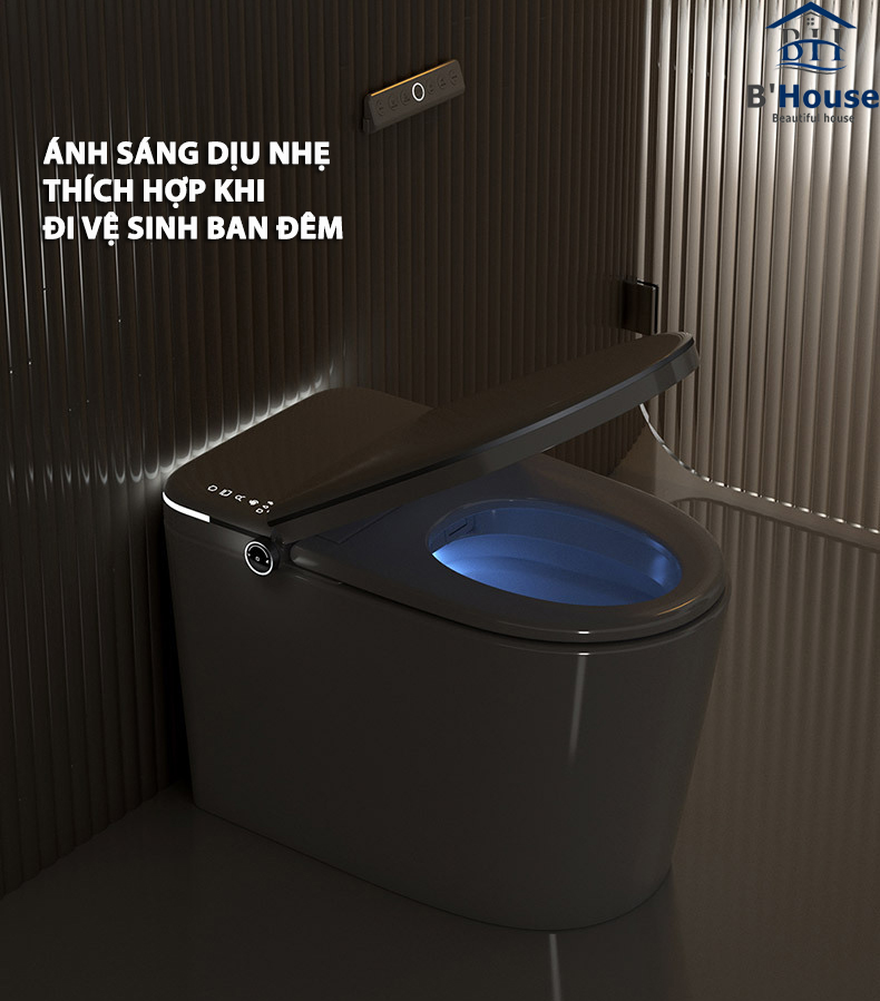 Bồn cầu thông minh giá rẻ, bồn cầu điện tử tự động BC 6938