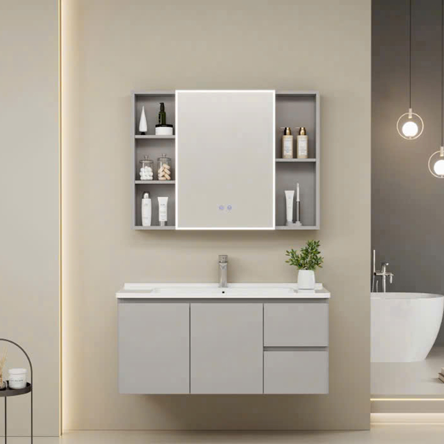 Bộ Tủ Gương Phòng Tắm, Tủ Lavabo Đẹp, Tủ Lavabo Phòng Tắm SUS 296