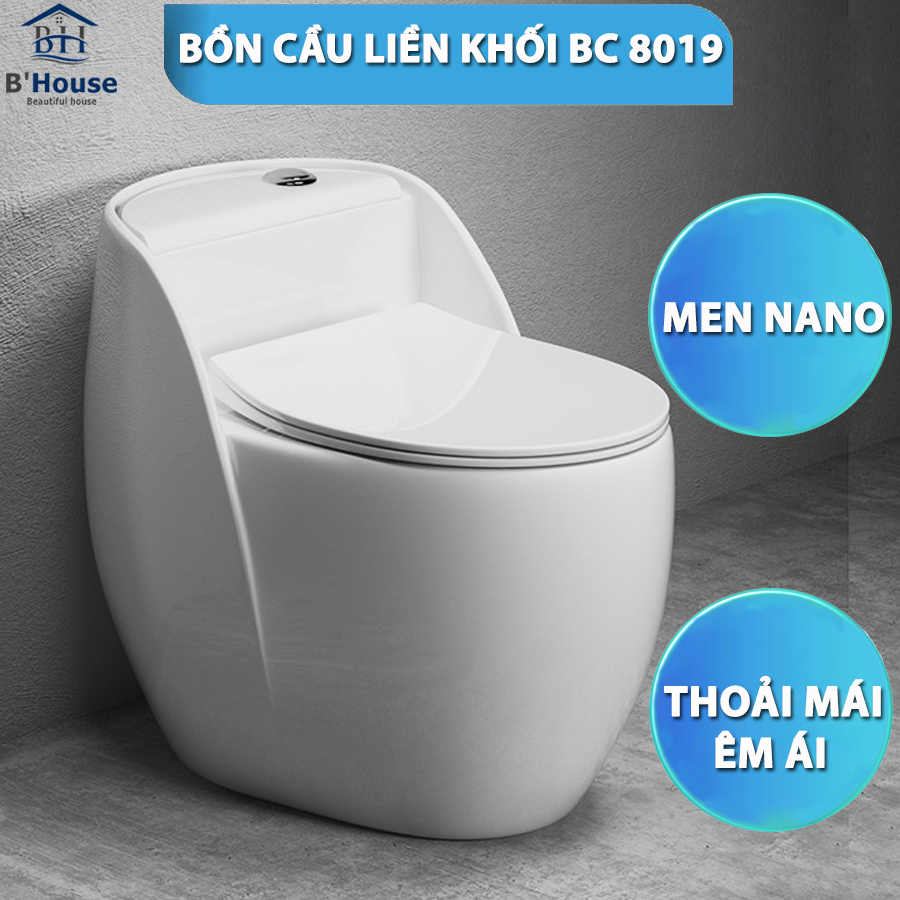 Bồn Cầu Liền Khối BC 8019