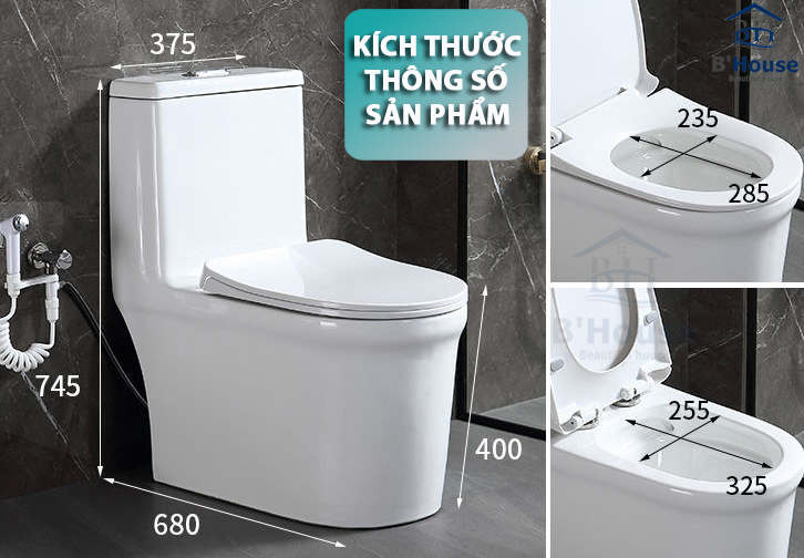 Bồn Cầu Liền Khối BC 807