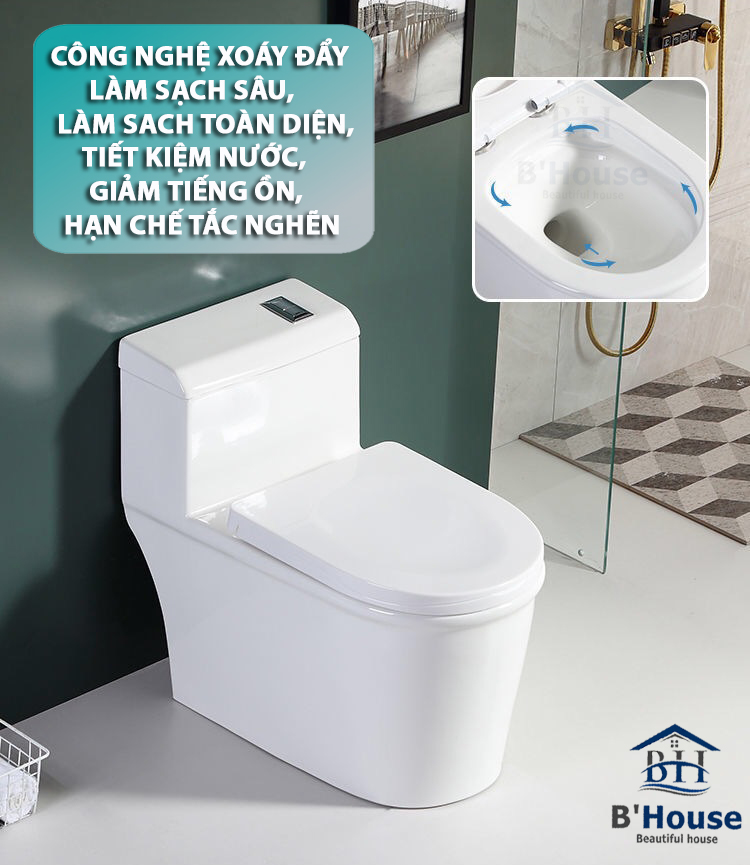 Bồn Cầu Liền Khối BC 8012