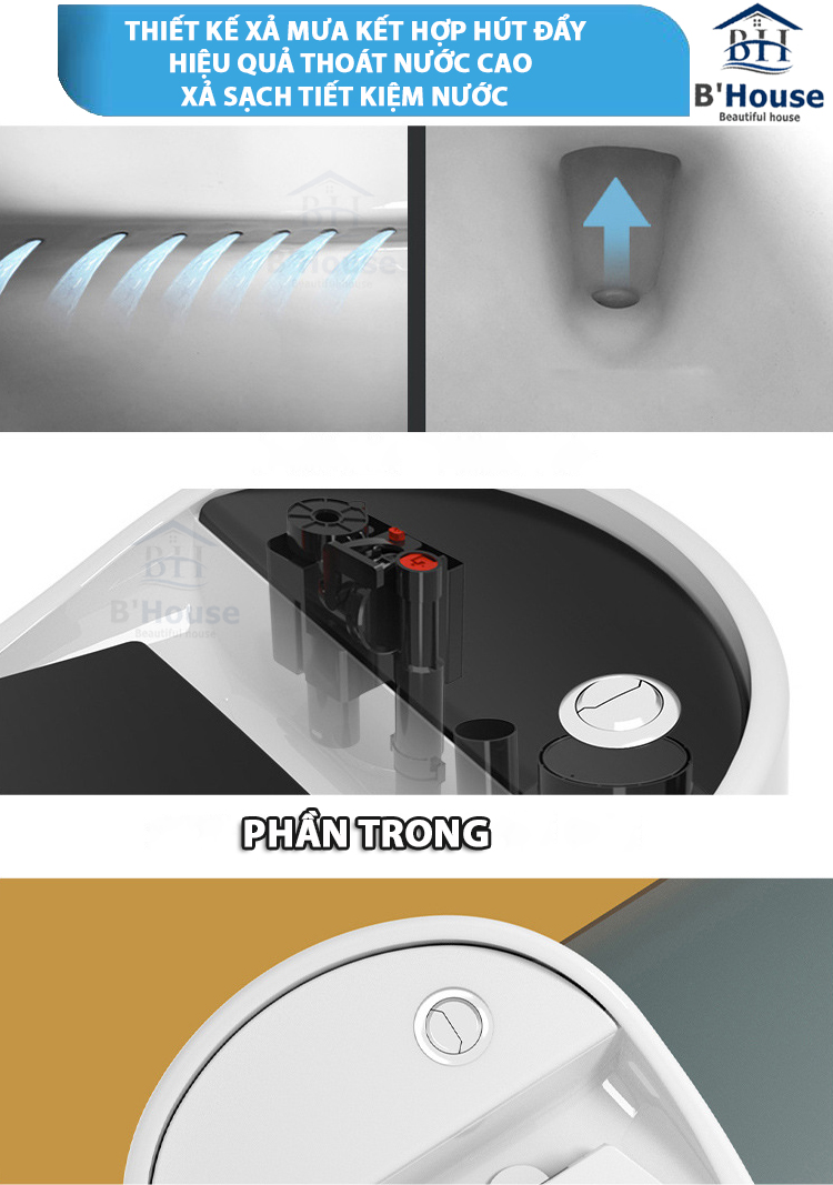 BỒN CẦU TRỨNG LIỀN KHỐI BC 8013A