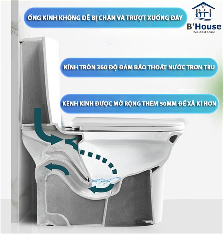 Bồn Cầu Liền Khối BC 8024