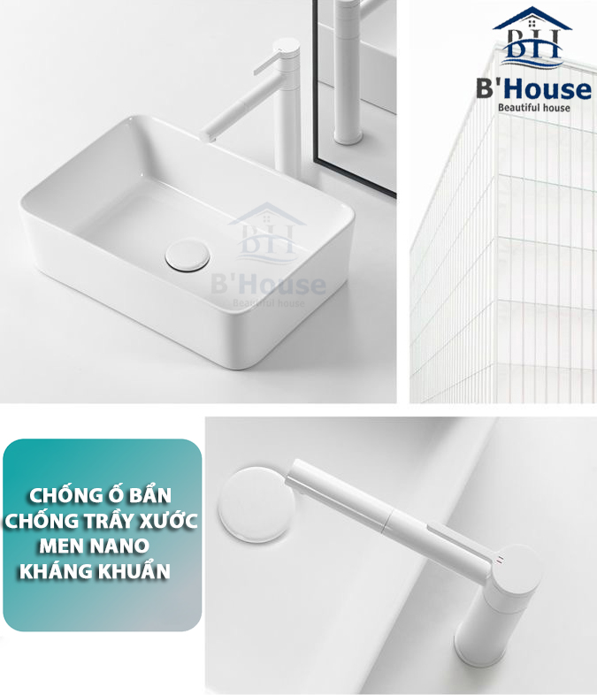 Chậu rửa mặt dương bàn (Lavabo) LV 603