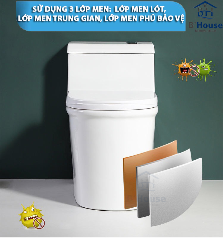 Bồn Cầu Liền Khối BC 8012