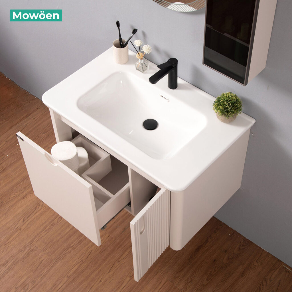 Bộ Tủ Gương Phòng Tắm, Tủ Lavabo Đẹp, Tủ Lavabo Phòng Tắm MW2805