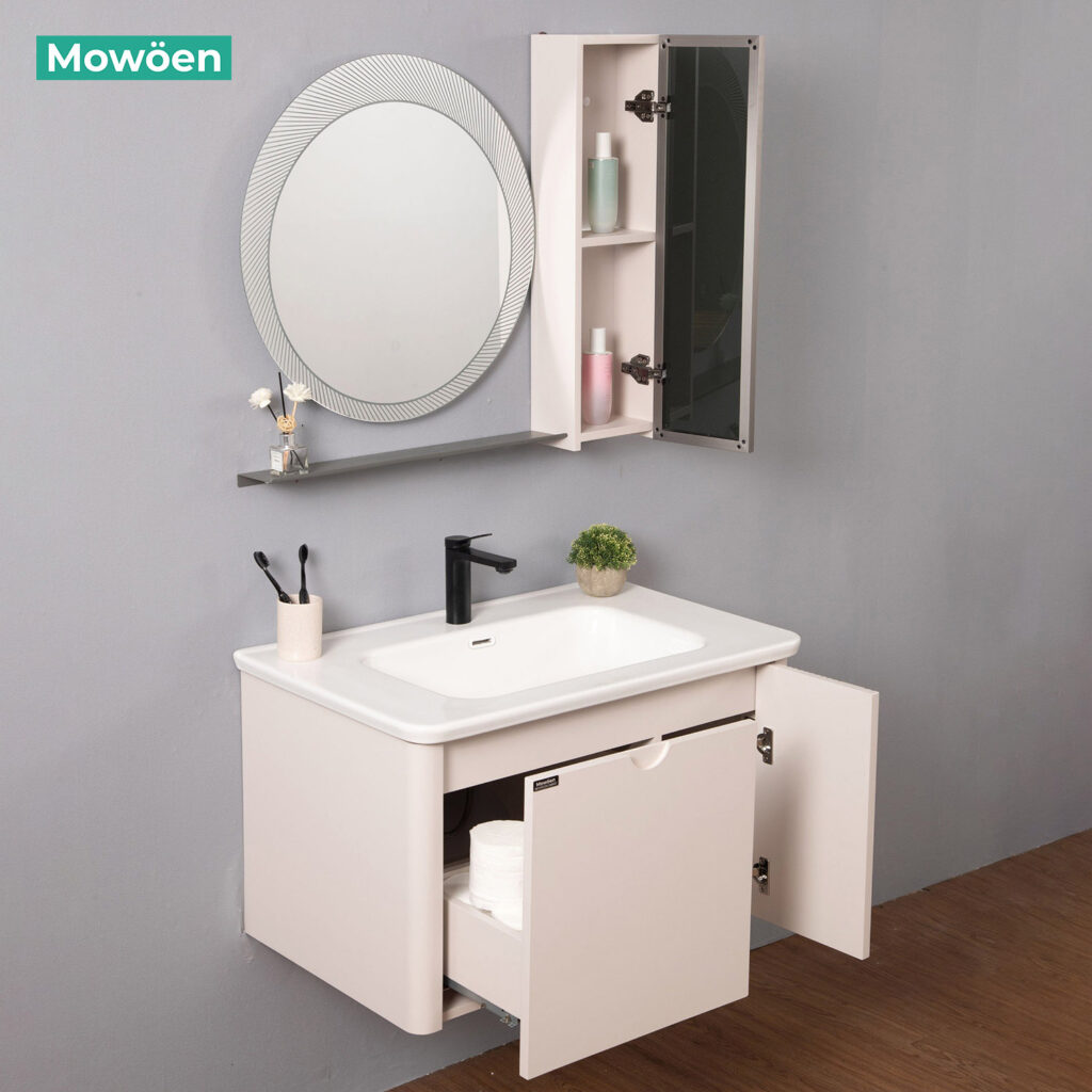 Bộ Tủ Gương Phòng Tắm, Tủ Lavabo Đẹp, Tủ Lavabo Phòng Tắm MW2805