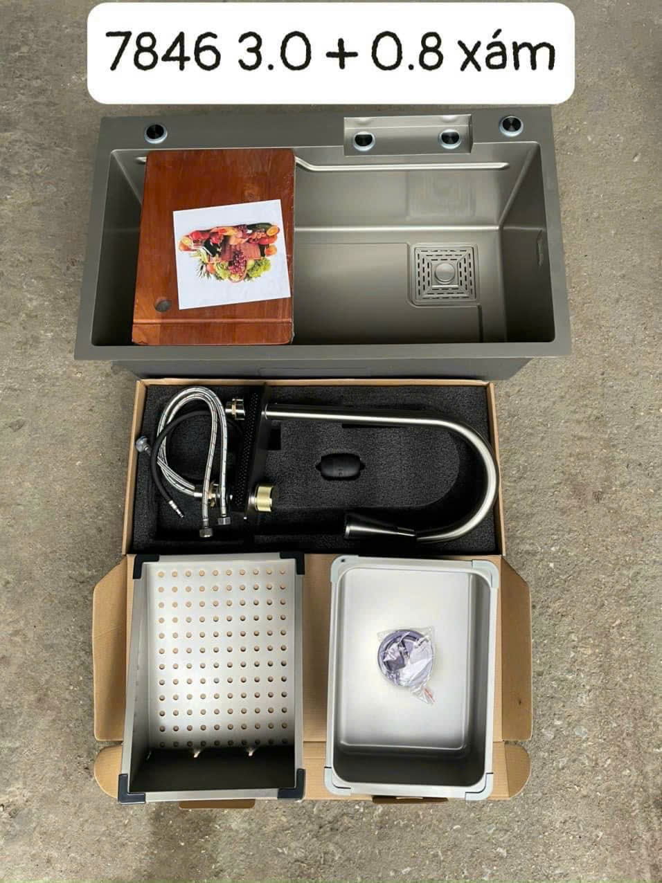 Bộ Chậu rửa bát Thác cao cấp