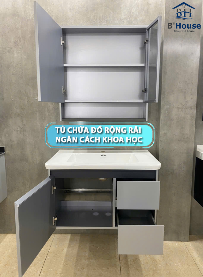 Tủ Gương Phòng Tắm, Tủ Lavabo Đẹp, Tủ Lavabo Phòng Tắm SUS 3105