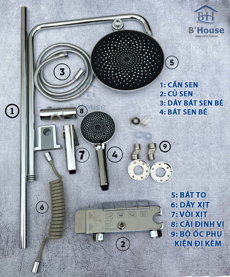 Sen cây tắm đứng SC1043