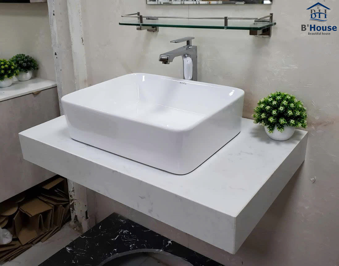 BÀN ĐÁ LAVABO FULL VIỀN BĐ 503