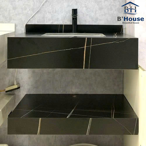 Bàn đá lavabo 2 tầng BĐ504