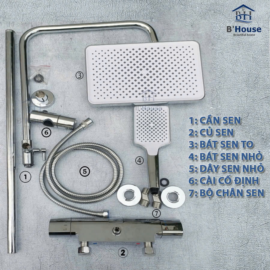 Sen cây tắm đứng cao cấp SC 1046