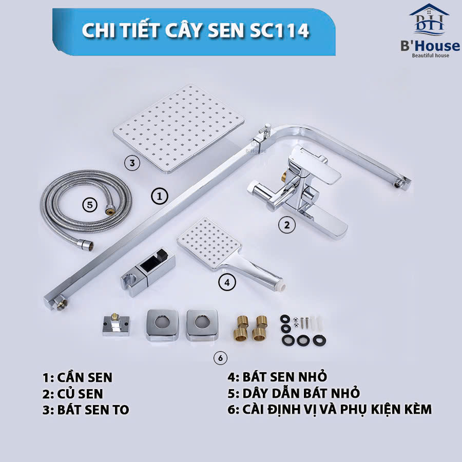  Sen cây tắm đứng SC 114