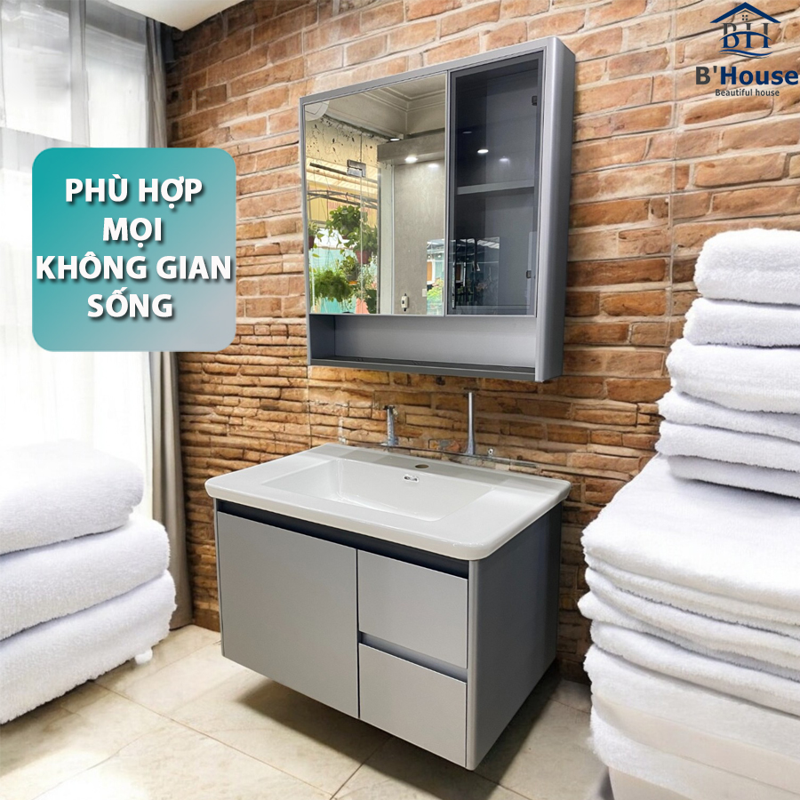 Tủ Gương Phòng Tắm, Tủ Lavabo Đẹp, Tủ Lavabo Phòng Tắm SUS 3105