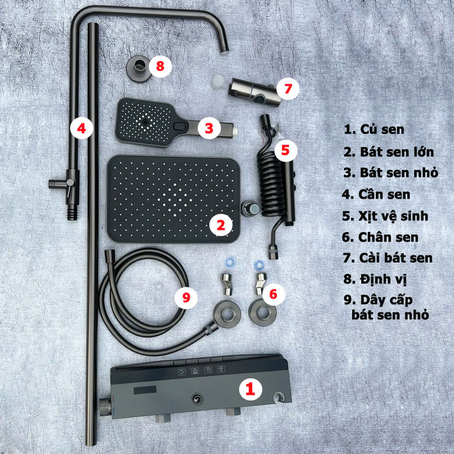 Sen Cây Phím Đàn Mạ Crome SC 1051