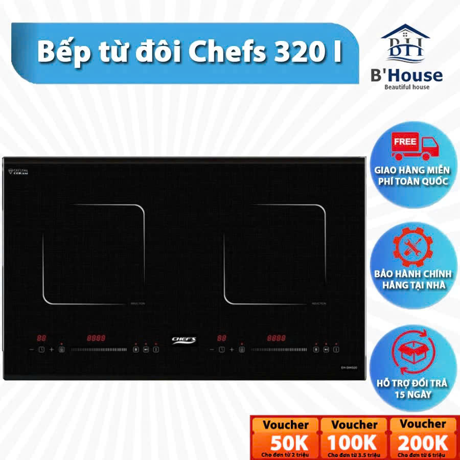 bếp từ 2 vùng nấu bếp từ Chefs bếp từ Chefs EH-DIH320L