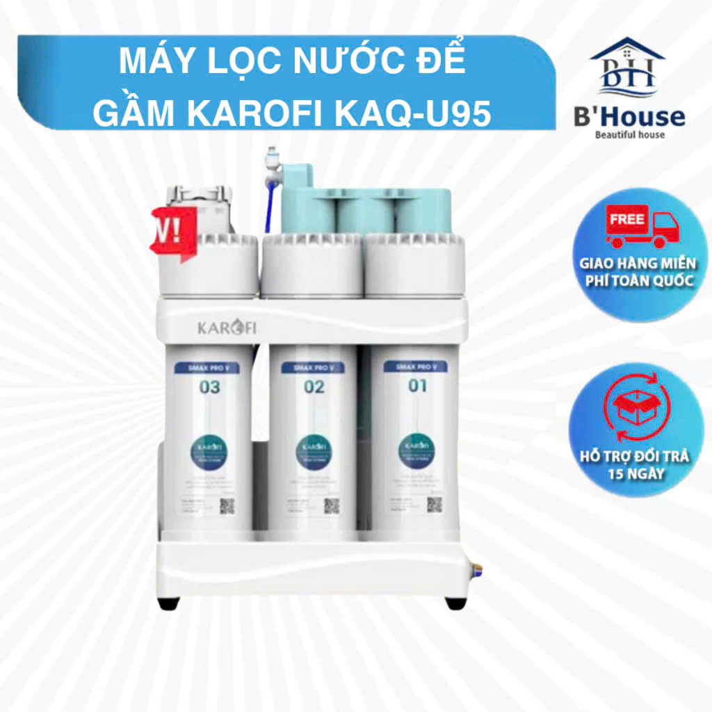 máy lọc nước Karofi KAQ-U05 Pro máy lọc nước để gầm Karofi máy lọc nước 10 lõi Karofi