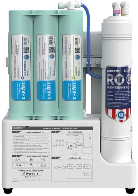 máy lọc nước Karofi KAQ-U05 Pro máy lọc nước để gầm Karofi máy lọc nước 10 lõi Karofi