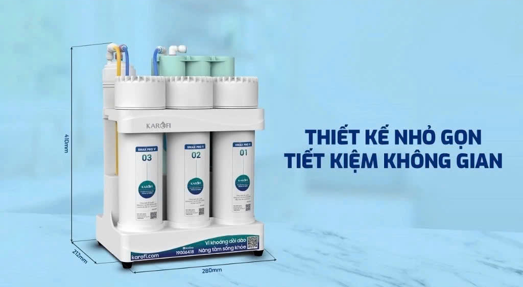 máy lọc nước Karofi KAQ-U05 Pro máy lọc nước để gầm Karofi máy lọc nước 10 lõi Karofi