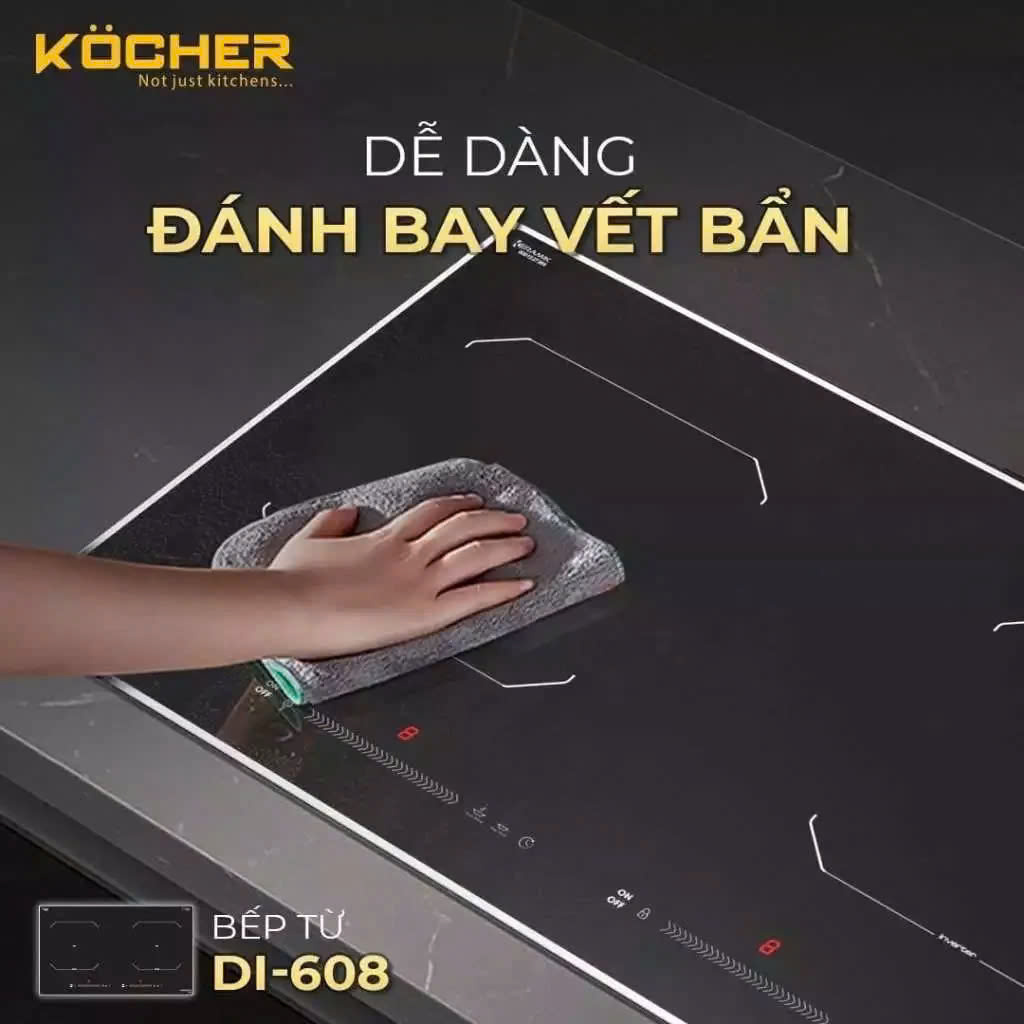 bếp từ đôi cao cấp bếp từ mặt kính Keramik bếp từ Inverter tiết kiệm điện