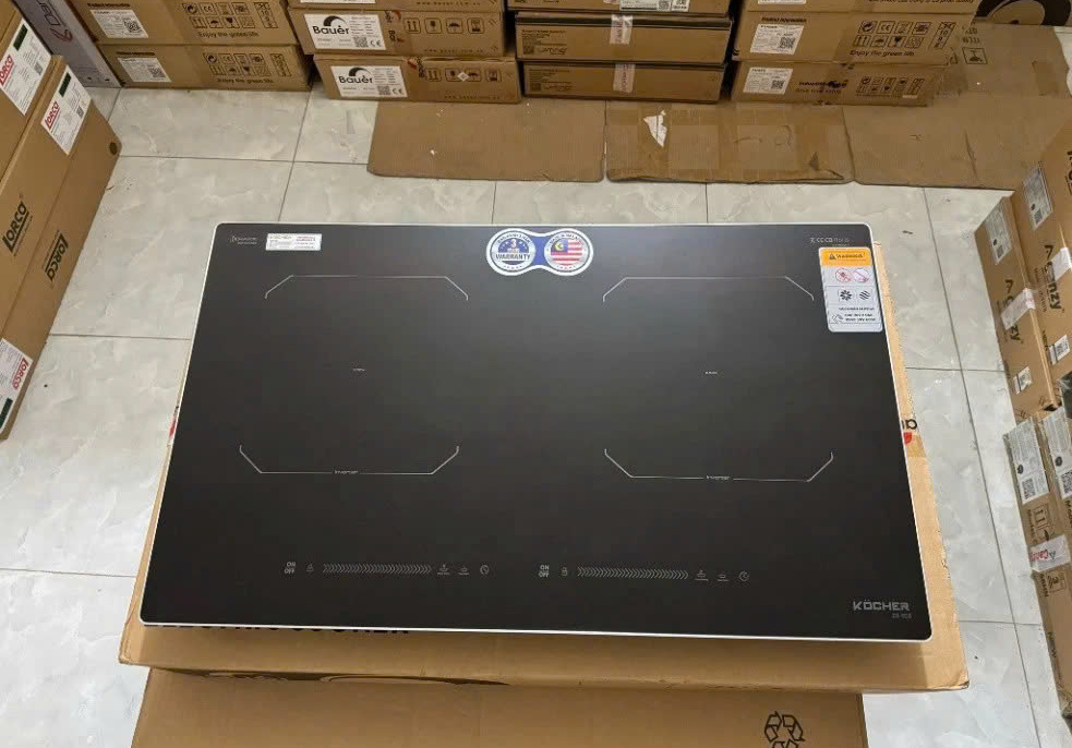 bếp từ đôi cao cấp bếp từ mặt kính Keramik bếp từ Inverter tiết kiệm điện