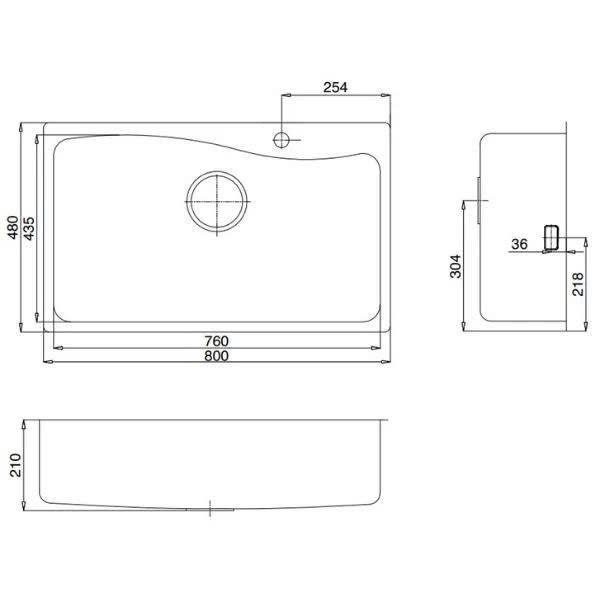 Chậu rửa bát Kluger KF8131FS – S80