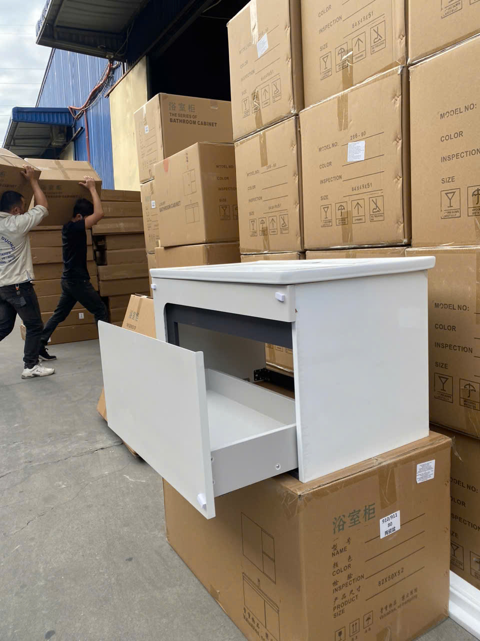 Bộ Tủ Gương Phòng Tắm, Tủ Lavabo Đẹp, Tủ Lavabo Phòng Tắm SUS 910