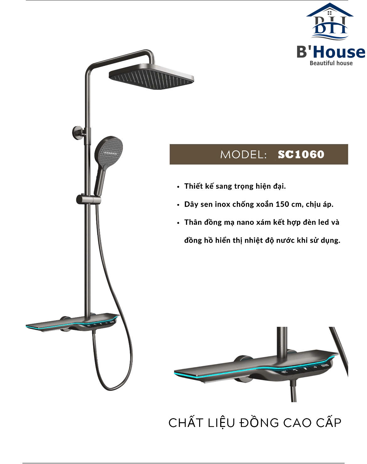 Sen cây tắm đứng SC 1060