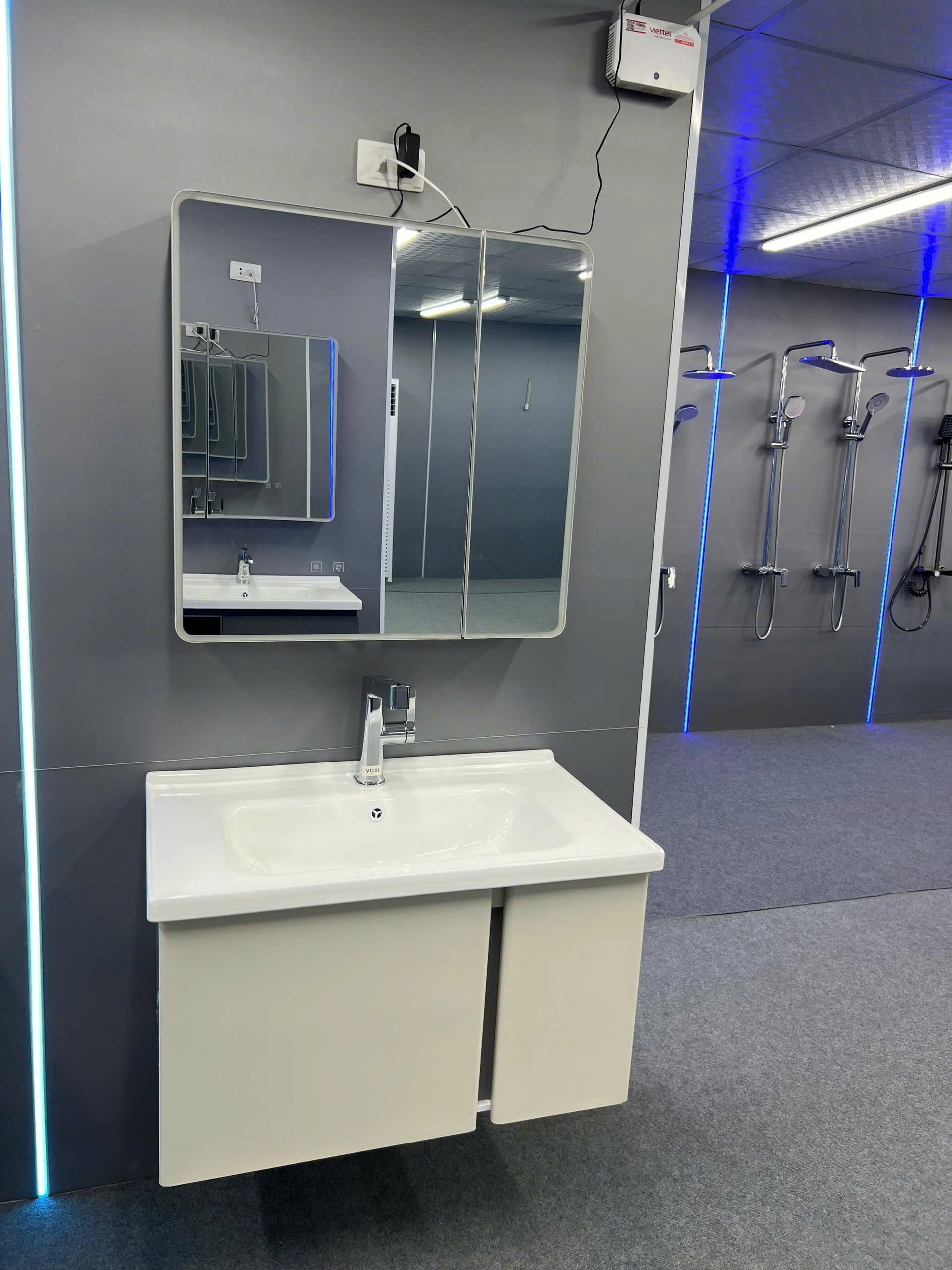 Bộ Tủ Gương Phòng Tắm, Tủ Lavabo Đẹp, Tủ Lavabo Phòng Tắm BRN 05