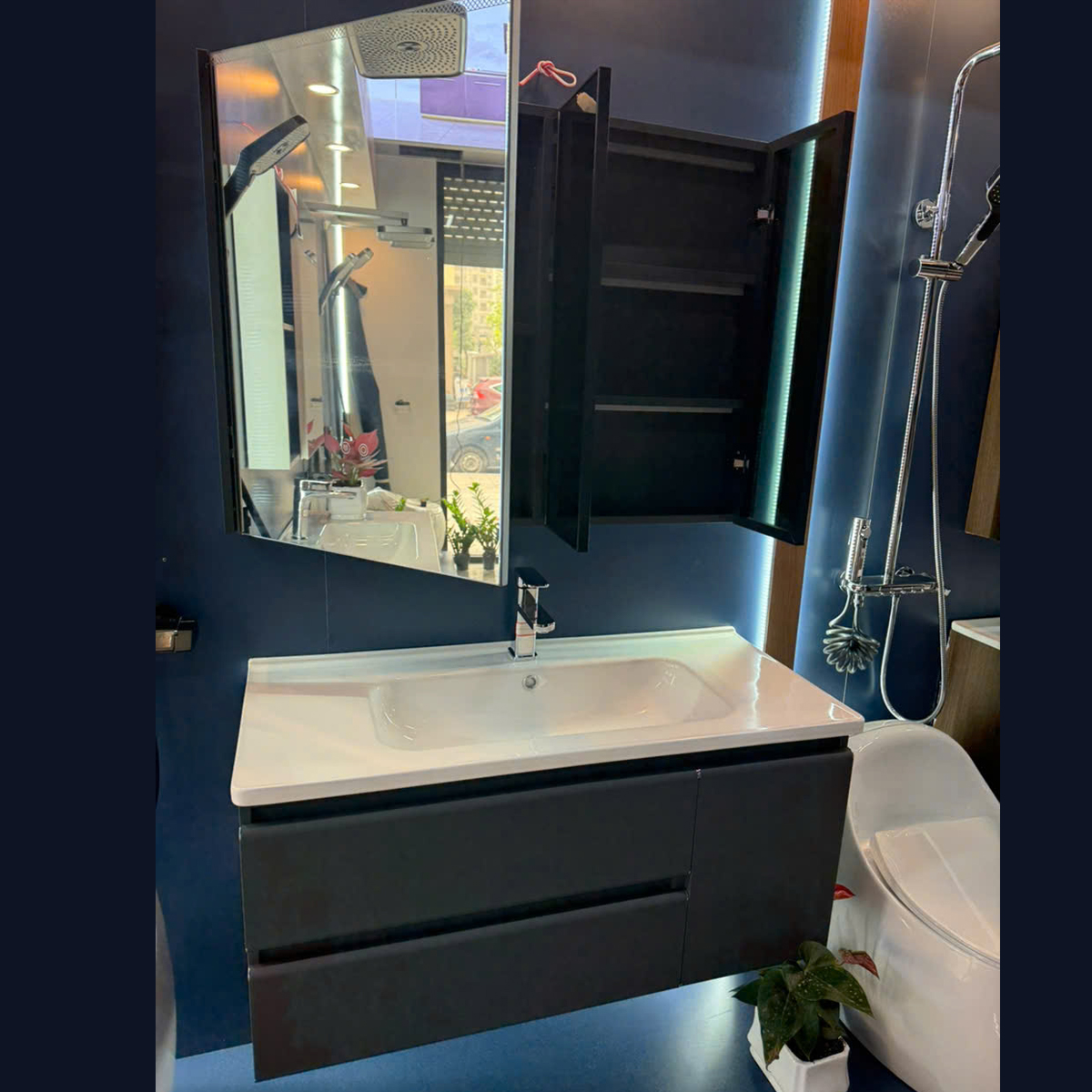 Bộ Tủ Gương Phòng Tắm, Tủ Lavabo Đẹp, Tủ Lavabo Phòng Tắm 825