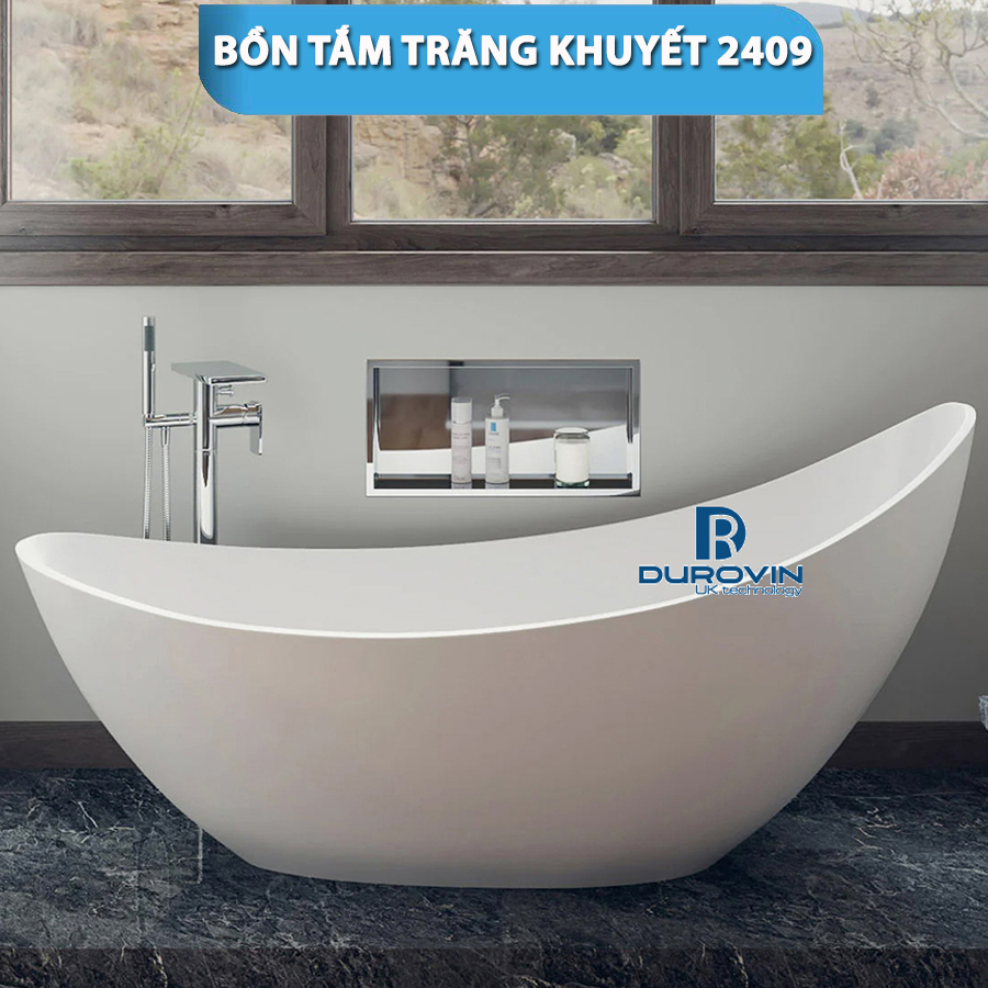 Bồn Tắm Trăng Khuyết DRV-2409 – Lựa Chọn Sang Trọng Cho Phòng Tắm Hiện Đại