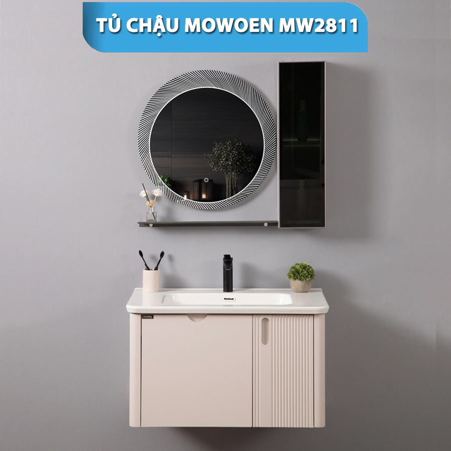 Bộ Tủ Gương Phòng Tắm, Tủ Lavabo Đẹp, Tủ Lavabo Phòng Tắm MW2811