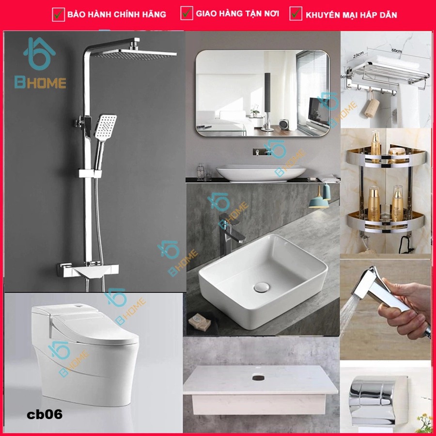 Combo phòng tắm ,combo nhà tắm, trọn bộ thiết bị vệ sinh phòng tắm 
