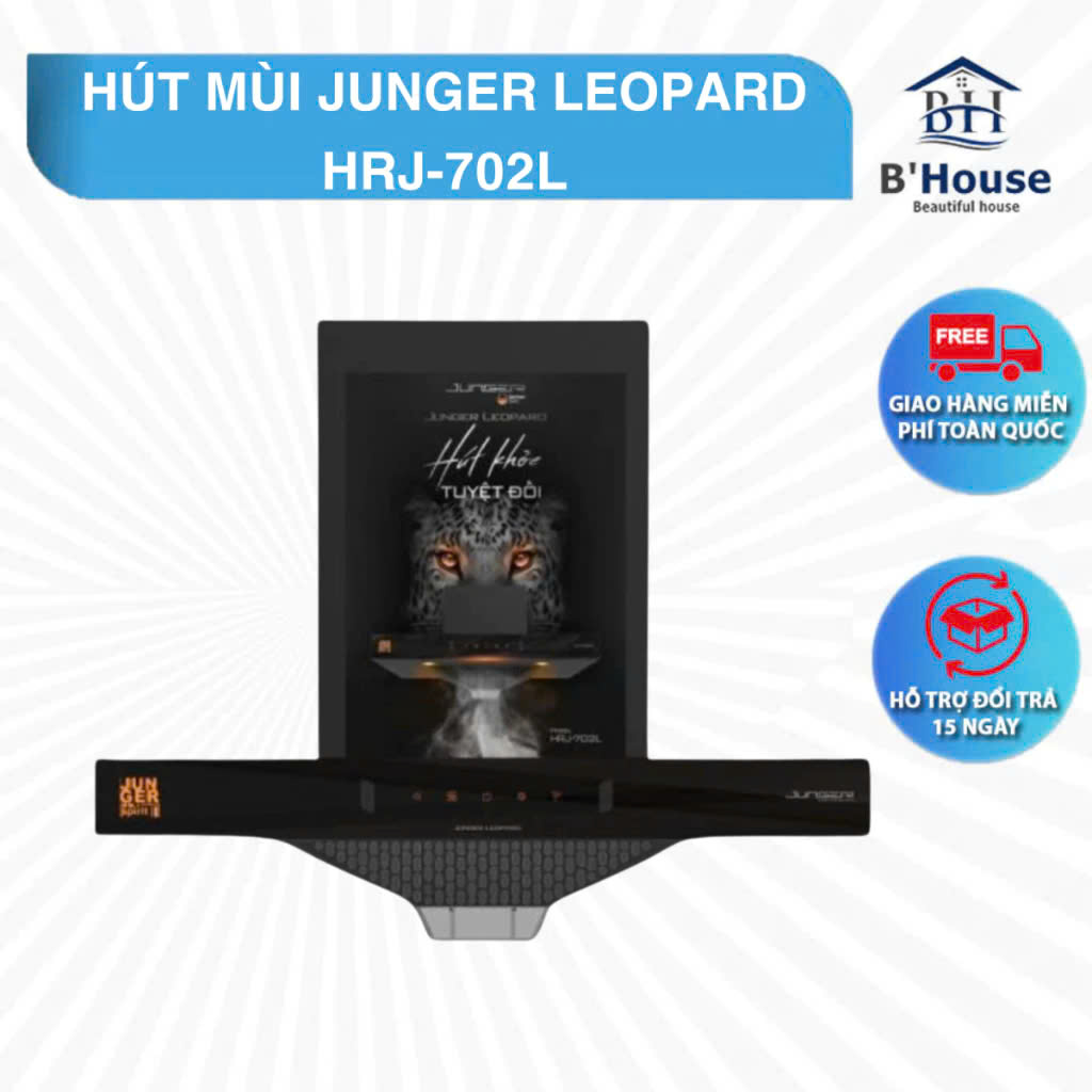 máy hút mùi công suất lớn Máy hút mùi Junger Máy Hút Mùi Junger Leopard HRJ-702L