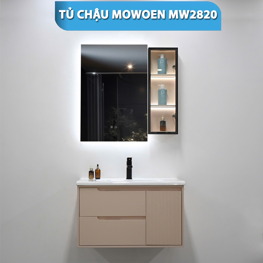 Bộ Tủ Gương Phòng Tắm, Tủ Lavabo Đẹp, Tủ Lavabo Phòng Tắm MW2820