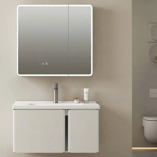 Bộ Tủ Gương Phòng Tắm, Tủ Lavabo Đẹp, Tủ Lavabo Phòng Tắm BRN 05