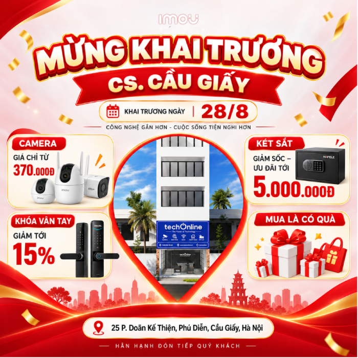 Imou home khai trương chi nhánh mới tại 25 Doãn Kế Thiện, Hà Nội