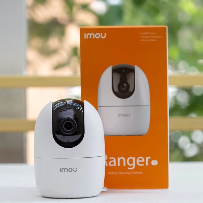 Camera Ranger 2 có thiết kế nhỏ gọn, hiện đại dễ dàng láp đặt trong nhà, nâng cao thẩm mỹ