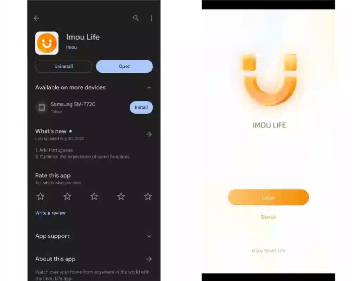 Tải ứng dụng IMOU Life về điện thoại và đăng kí tài khoản IMOU