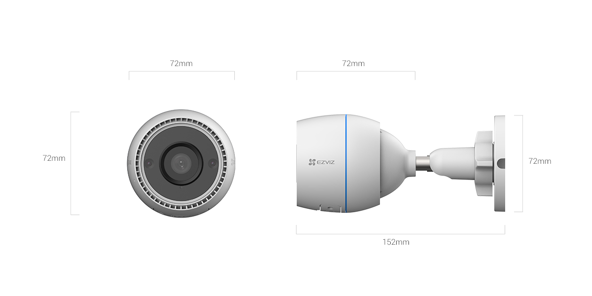 Camera WiFi 2MP - H.265 Ezviz C3TN (2MP Color)