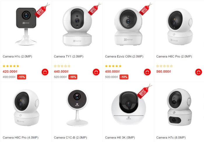 Camera Ezviz không dây sử dụng wifi phù hợp với gia đình, hộ kinh doanh, văn phòng, cửa hàng