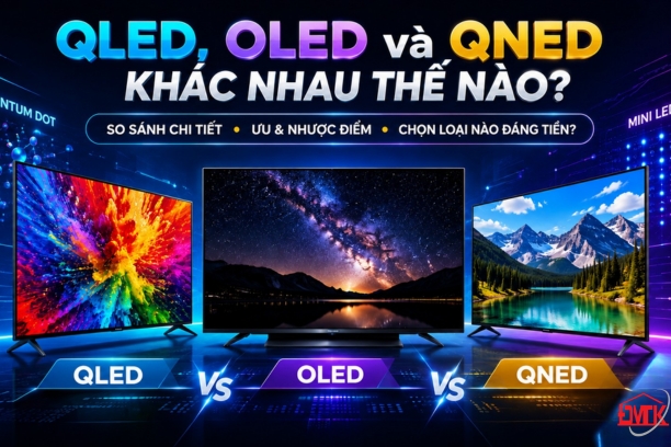 QLED, OLED và QNED khác nhau thế nào? Chọn loại nào đáng tiền?