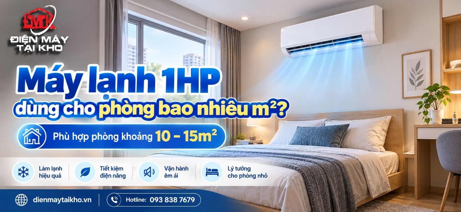 Máy Lạnh 1HP Dùng Cho Phòng Bao Nhiêu m²? Tìm Hiểu Chi Tiết