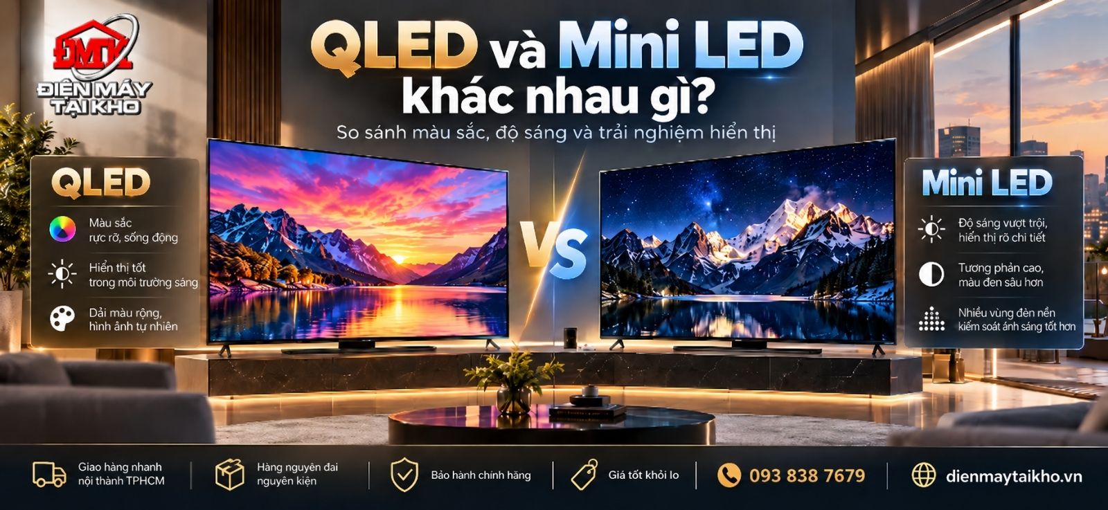 QLED Và Mini LED Khác Nhau Gì? Nên Chọn Loại Nào?