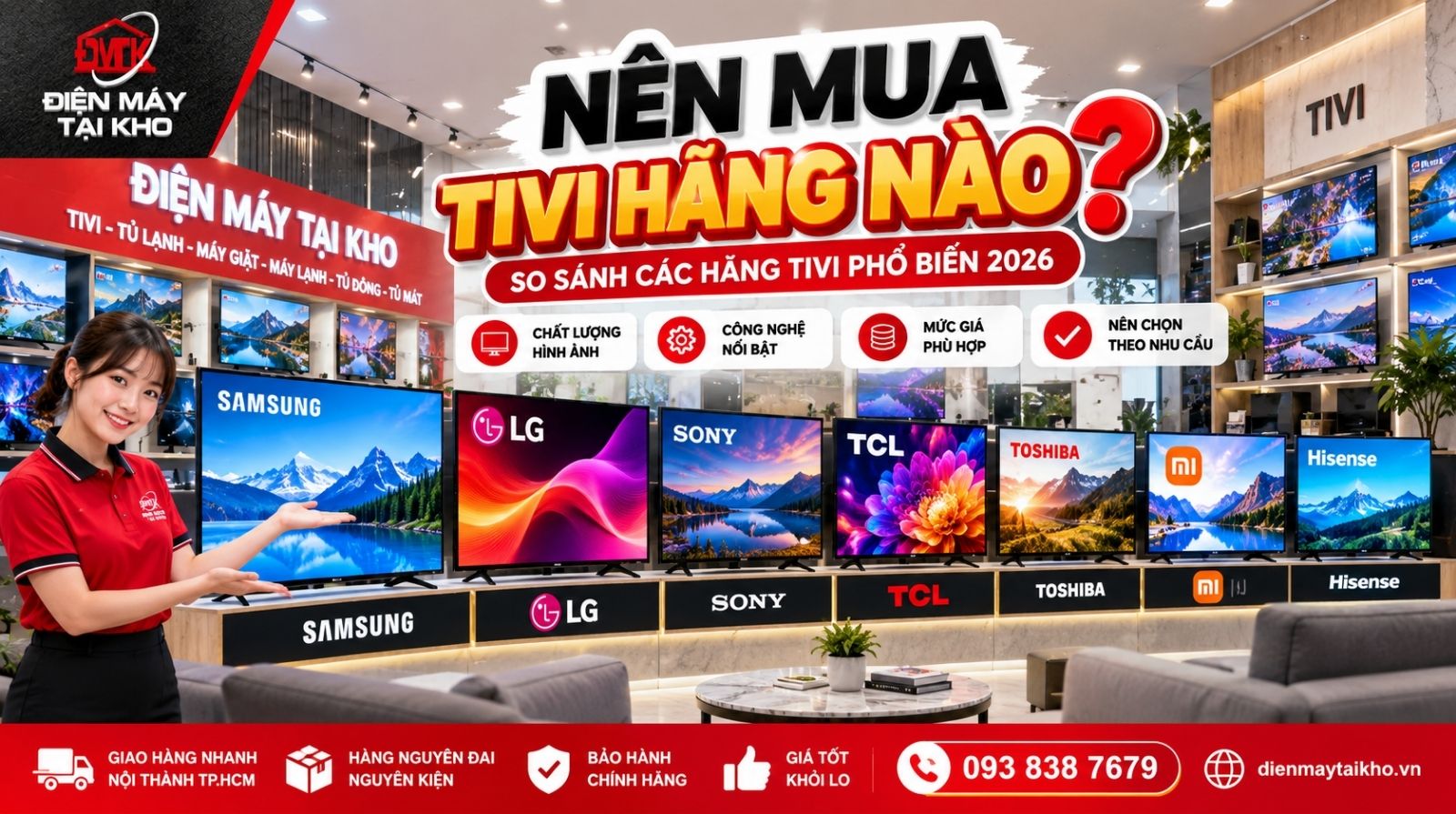 Nên Mua Tivi Hãng Nào 2026? Chọn Theo Nhu Cầu Và Ngân Sách