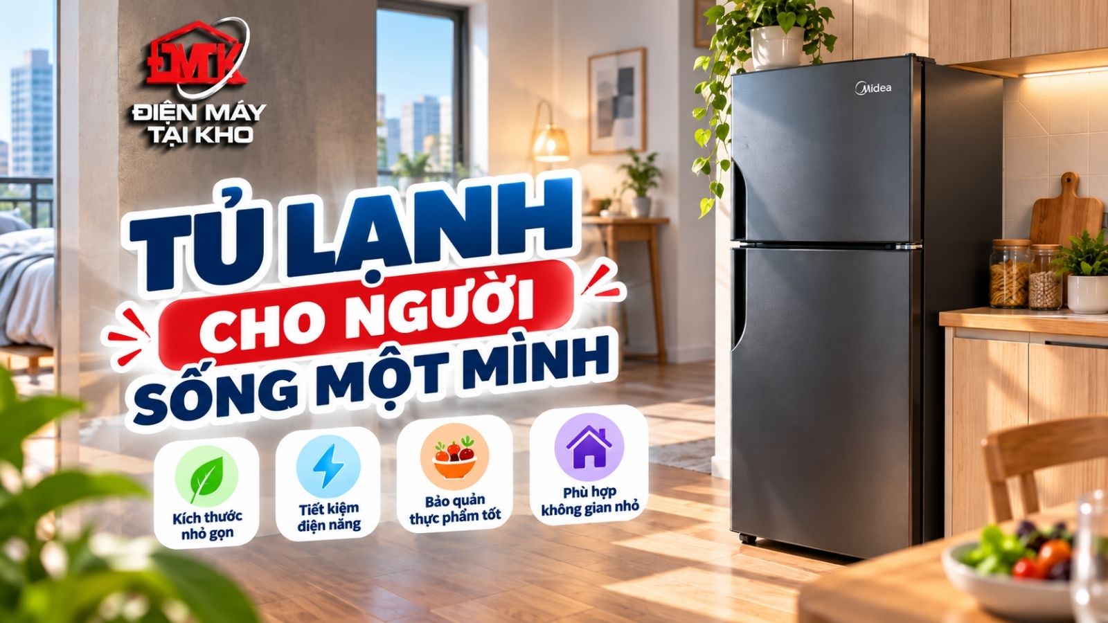 Tủ Lạnh Cho Người Sống Một Mình: Chọn Bao Nhiêu Lít Là Hợp Lý?